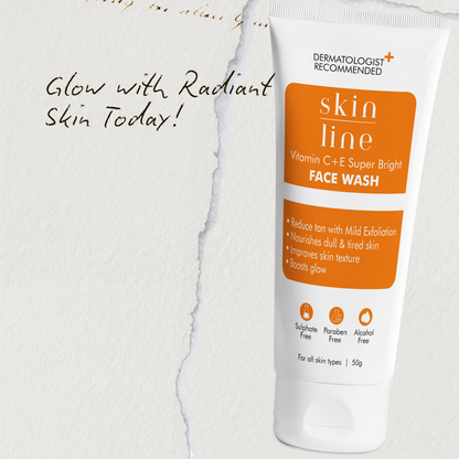 SKINLINE Vitamin C+E Brightening Facewash